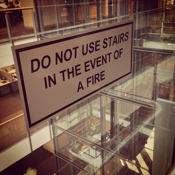 Do not use stairs